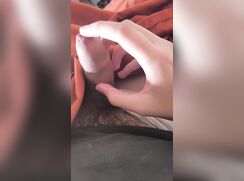 Spanish twink plays with his foreskin (2)