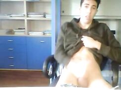 College Twink Shares Boner In Dorm Room