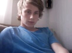 Blond Uncut Twink Plays With Himself On Webcam
