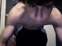 Bathroom Jerk & Cum Twink