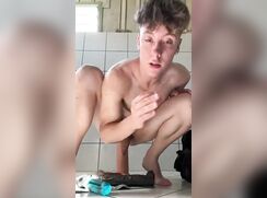 Latin boy shows off his pussy's capabilities
