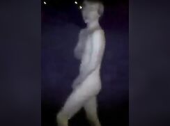 Amateur webcam: Drunk English boy naked