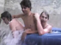 Village Boys Reality Show Twinks Wrestle Then Get In Pool Naked (Eastboys)