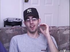 Nerdy Twink Gets His Hole Poked At