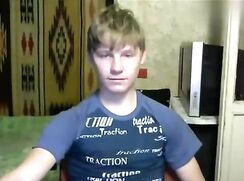 Blond Shaved Uncut Twink Jerk & Cum