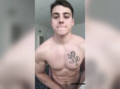 College jock with nice big hairy cock