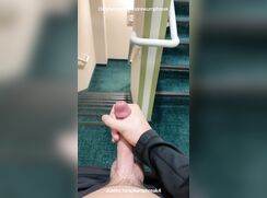 Shooting my load in a hotel stairwell - Aumphreak 04