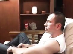 Hard fit daddy rough fucks his son