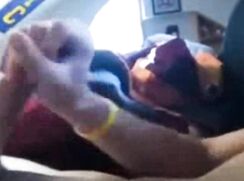 (21.9) AHV - Slim teen boy wanking in bed