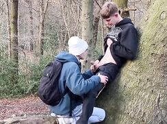 I feel his dick in the forest