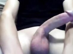 Big-Cock Twink Shows Off His Circumcised Mushroom Head Cock