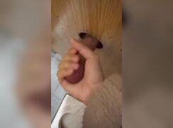 Glory hole handjob. Sound on! Why aren't these standard, everywhere?