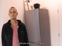 CH 675, Camera guy pays a young guy in a black jacket with a grey pattern, and a top