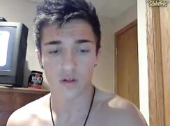 Cute boy jerks off fast.
