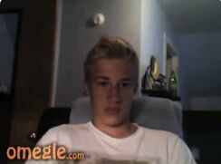 Uncut Blond Jerks Trimmed Pubes Cock