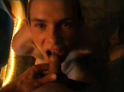 Handsome young boy with a stupid old German pervert in his cellar apartment 0