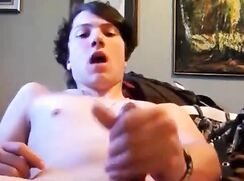 Twink Cums On Webcam