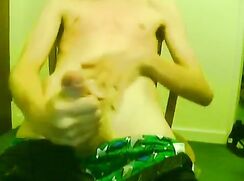 Bushy Pubes Uncut Jerk & Cum