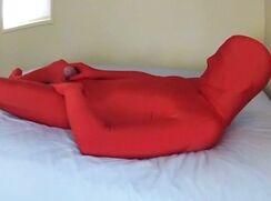 Red zentai - Zentai6