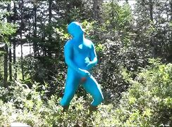 Zentai in the woods - Zentai8