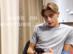 Italian talent scout finds a handsome twink