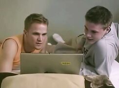 HD Cute straight boys try sucking each other – Restored archive video this site