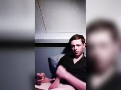 AHV - Dutch boy cums on his shirt