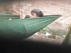 A wank in the hammock