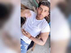 Mexican Worker Gets Teased About His Huge Bulge During Lunch