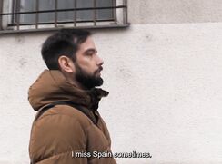 CH 729, Camera guy pays a young guy in a dirty brown hooded winter coat, to suck and