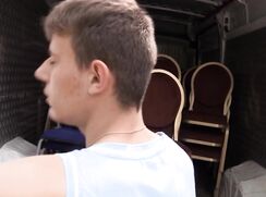 CH 754, Camera guy pays a young guy in a light blue singlet and shorts, waiting at a