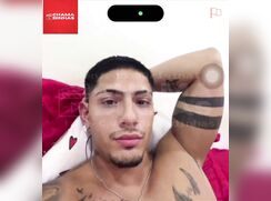 Hot tanned guy jerk off cum