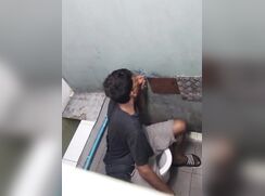 Caught guy sucking a dick at glory hole