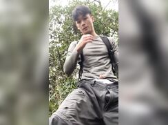Took a break from hiking to leave some cum behind
