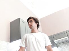 CH 758, Camera guy pays a young guy in a white T, showing Camera guy around a flat, t