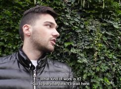 CH 771, Camera guy pays a young guy in a black ribbed jacket, to suck and be fucked