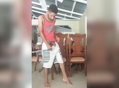 AHV - Excited young man with big cock cums when he's alone