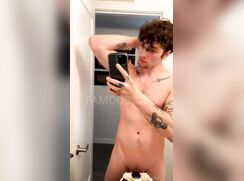 cute hot luca showing big