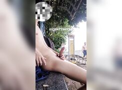 Twink who is an extreme exhibitionist. I wish I would wander upon him