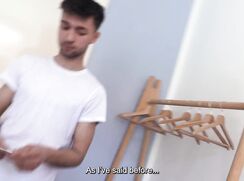 CH 793, Camera guy pays a young guy, in a white T walking on the street, to suck and