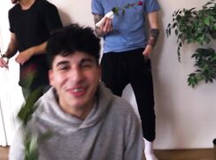 CH Special, Camera guy pays 3 young guys, in a flat, to suck and be fucked. The young