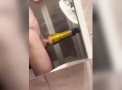 Uncut Fleshlight Fuck & Cum Twink