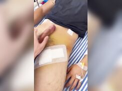 Helping a friend in the hospital bed