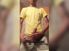 AHV - Nice twink jerks and squirts cum