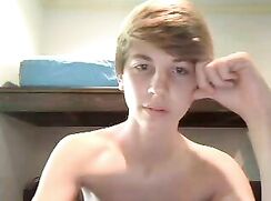 Blond Bunkbed Twink Jerks Shaved Cock