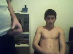 Teen’s Big Brother Gets In On Webcam Wanking Session