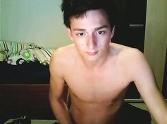 Dark Hair Hunk College Flannel Shirt wanks off in his Bedroom - AI Enhanced