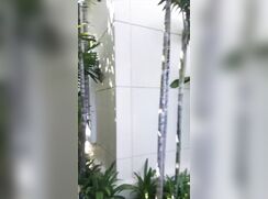 AHV - TanBoy naked swim in public pool and cums