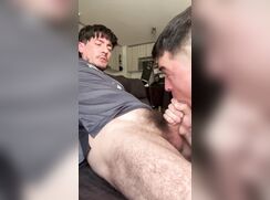 Hot hairy guy gets ducked off