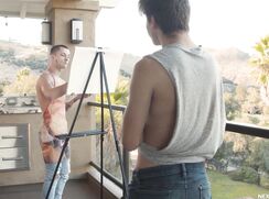 ♥ Le peintre se fait baiser par son modèle ♥